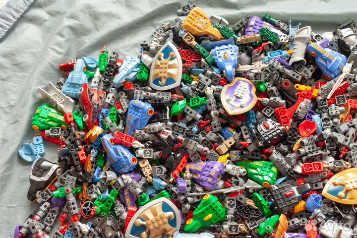 5кг Россыпь лего деталей фигур серии рыцари замка