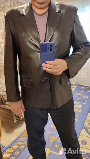 Пиджак кожанный