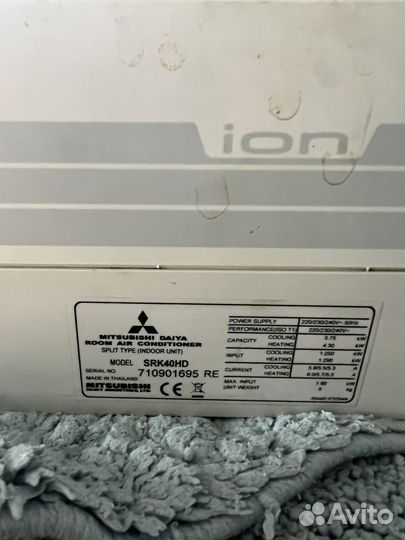 Внутренний блок кондиционера mitsubishi