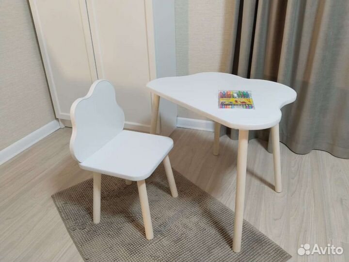 Новый комплект стол и стул облако