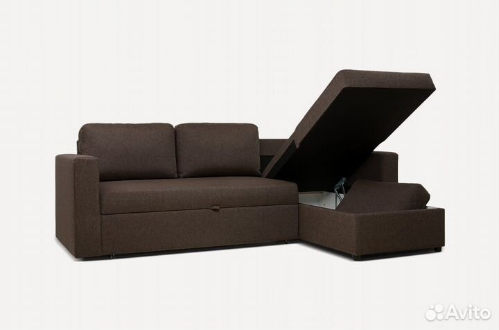 Диван угловой Порту Textile Brown