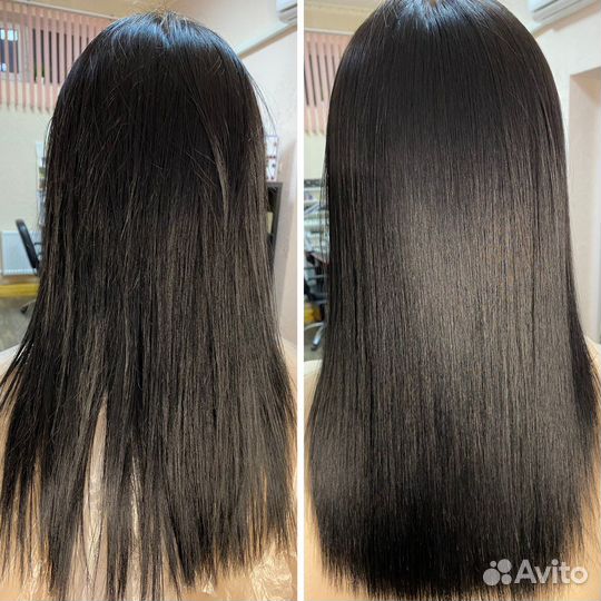 Кератиновое выпрямление волос