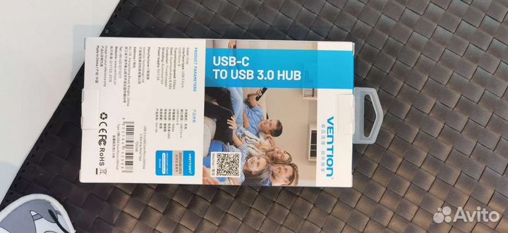 Хаб USB type c - 3 USB 3.0 + micro USB хаб