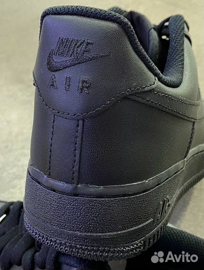 Nike Air Force 1’07 low black чёрные