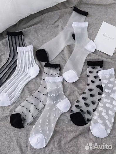 Прозрачные носки 36 - 39 женские