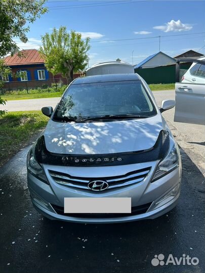 Дефлектор капота(мухобойка) Хендай Солярис