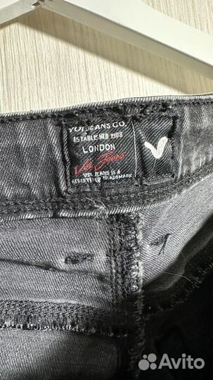 Джинсы скинни черные