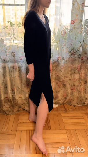 Massimo dutti платье черное