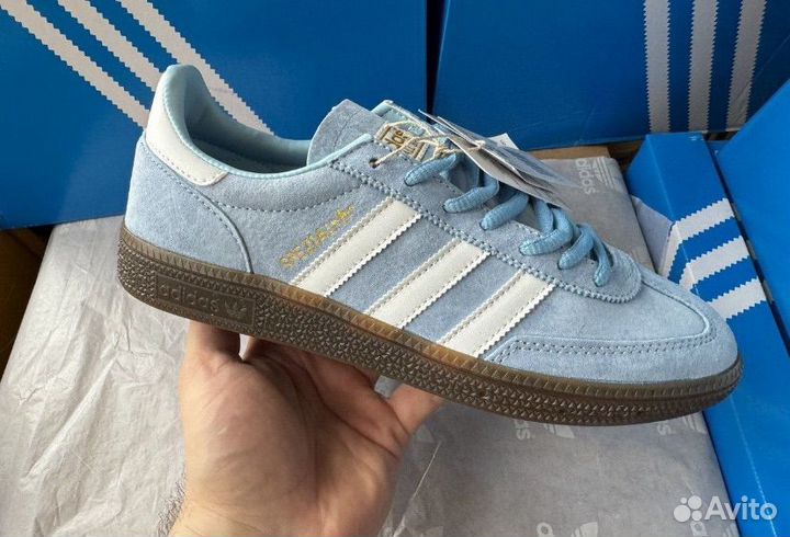 Кроссовки adidas spezial handball blue