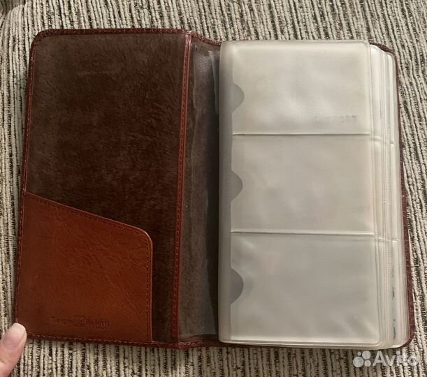 Визитница натуральная кожа