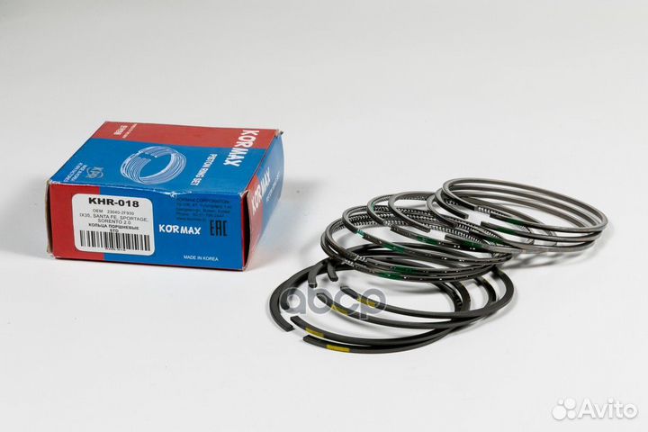Кольца поршневые STD KHR018 kormax