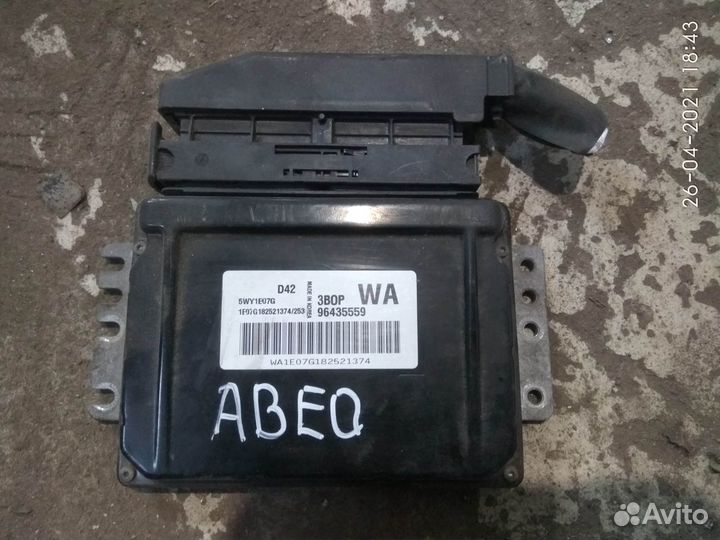 Блок управления двигателем на Шевроле Авео 2009г