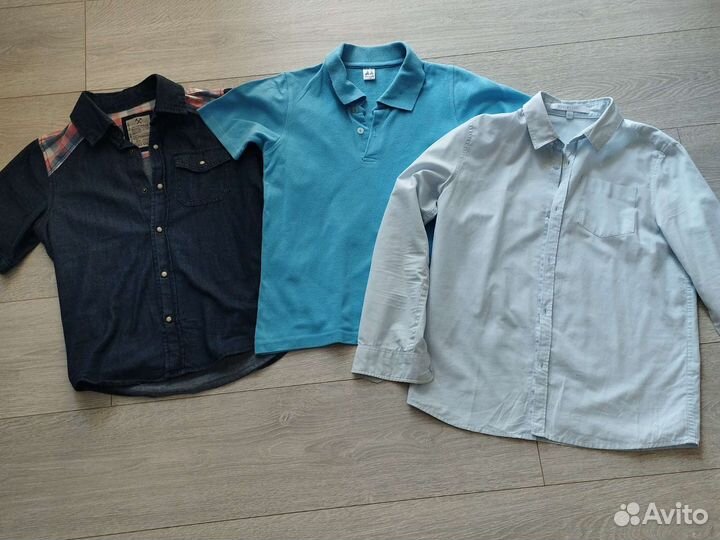 Рубашки разные,пижама в отл. состоянии р140-152