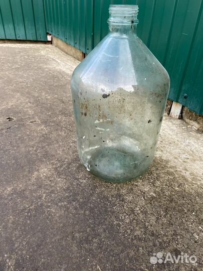 Бутылка стеклянная 10 литров