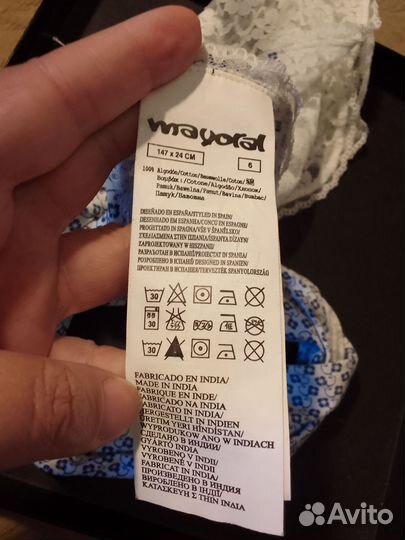 Шарфик хлорок с кружевом на девочку от Maioral