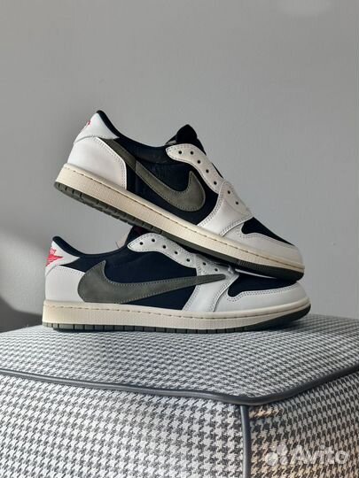 Кроссовки Nike Air Jordan 1 Low Travis Scott Olive