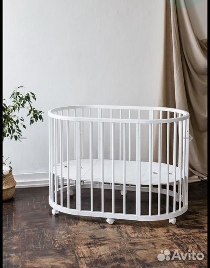 Кровать детская 8в1 с маятником + 2 матраса