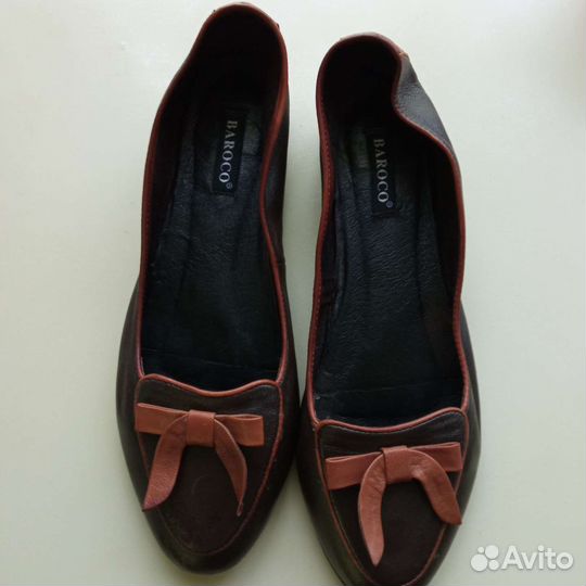 Балетки натуральная кожа 38 размер