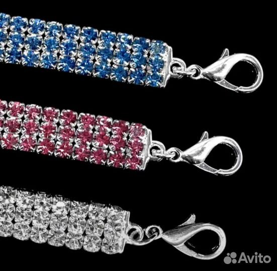 Ошейник в стразах для маленьких собак/кошек