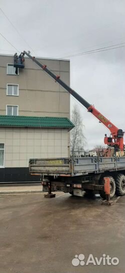 Аренда и услуги манипулятора-вездехода, стрела 7 т, 23 м, борт 10 т, 6.4 м