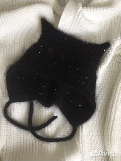 Чепчик с ушками женский Коточепчик