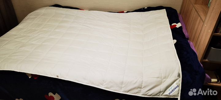 Одеяло утяжелённое Medsleep Дефорте белое 140х200