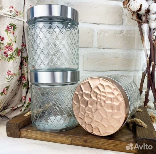 Банки для сыпучих продуктов новые