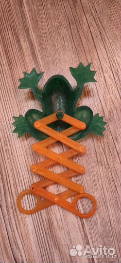 Игрушка детская лягушка ножницы СССР