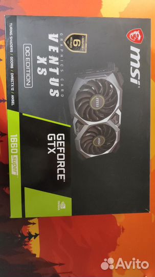 Видеокарта gtx 1660 super 6gb msi