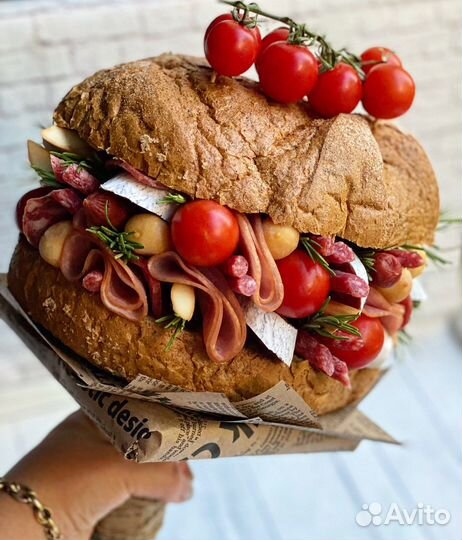 Мужской букет бургер