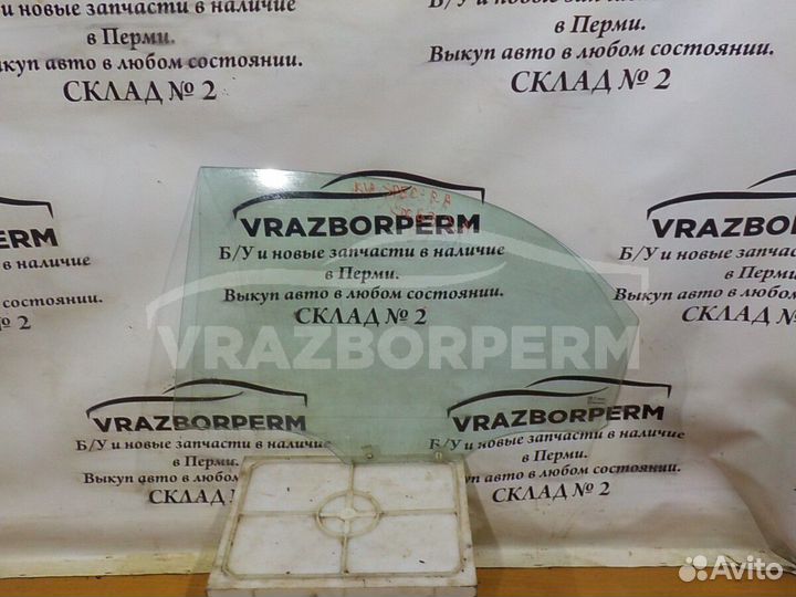 Стекло двери задней левой (опускное) Kia Spectra