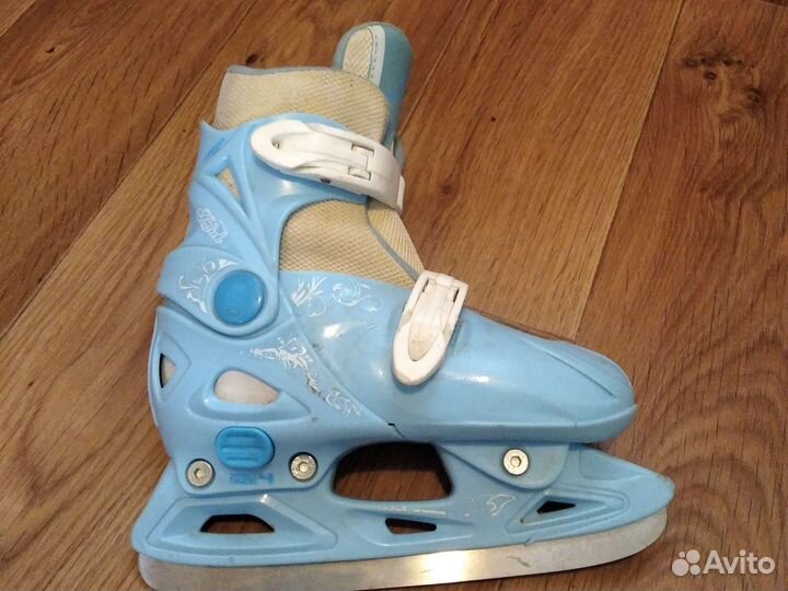 Коньки ледовые детские раздвижные