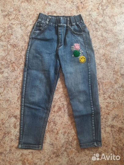 Джинсы для девочки 128-134