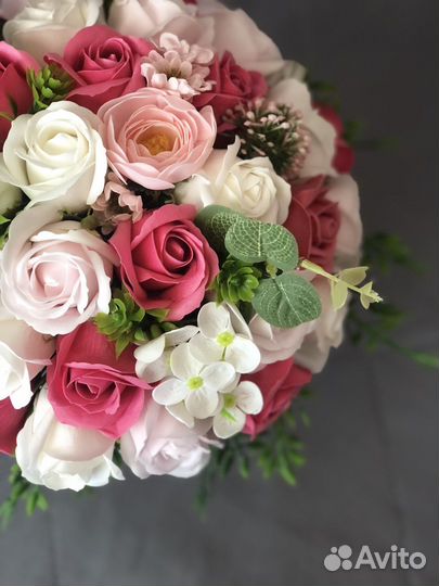 Букет из мыльных цветов