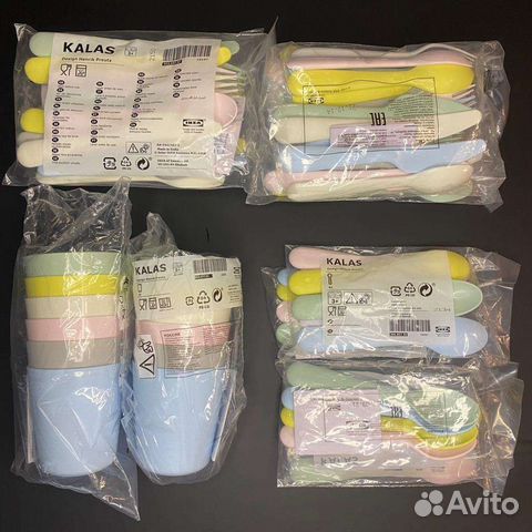 Икеа. Новые наборы детской посуды. Калас