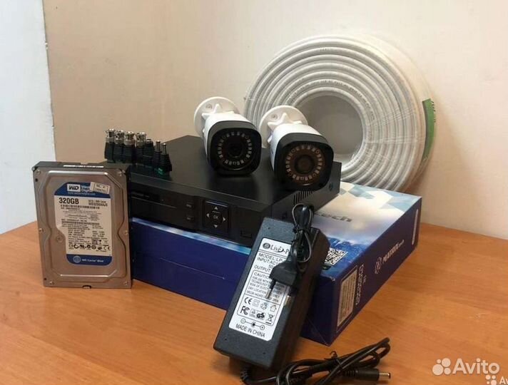 Комплекты от 2х до 8х камеры видеонаблюдения