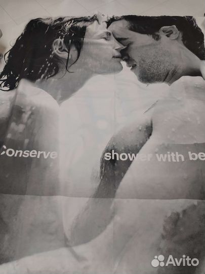 Штора для ванной тканевая