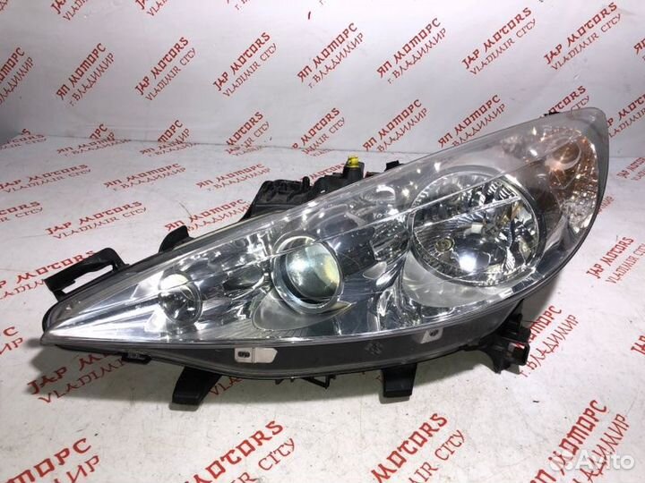 Фара галогеновая левая Peugeot 207 EP6DT (5FX)