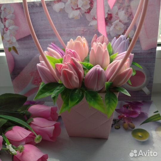 Мыло ручной работы букеты