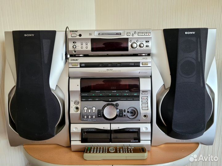 Музыкальный центр sony rx 707 + mds s707
