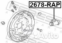 Цилиндр тормозной задний зад прав/лев skoda