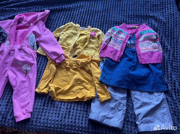 Детские вещи пакетом от года до двух для девочки