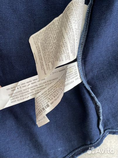 Рубашка джинсовая zara для мальчика 152 (новая)