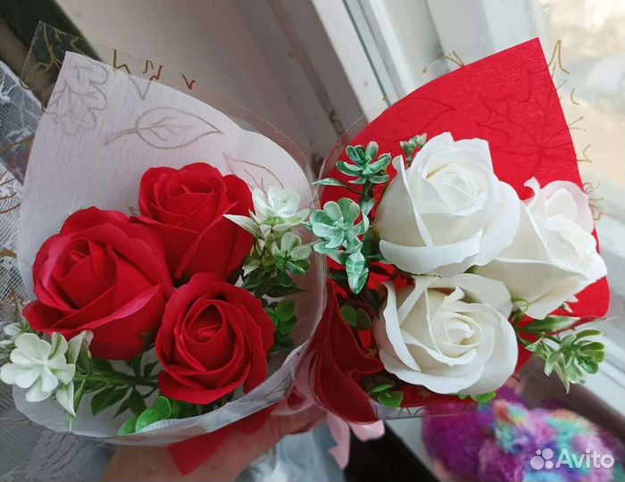 Мыльные розы букеты