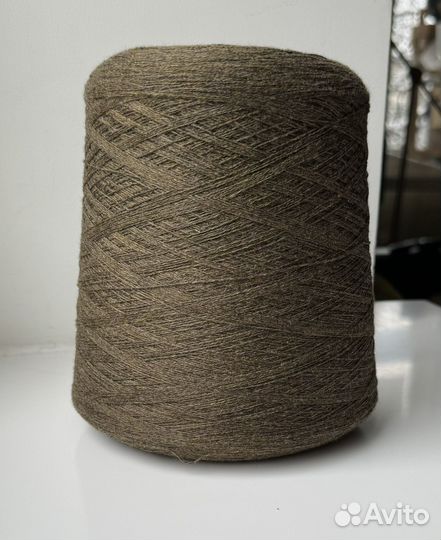 Пряжа - 100% бэбикашемир табачного цвета