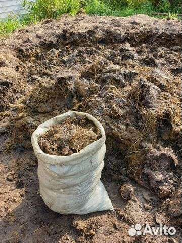 Навоз конский в мешках, навоз коровий в мешках