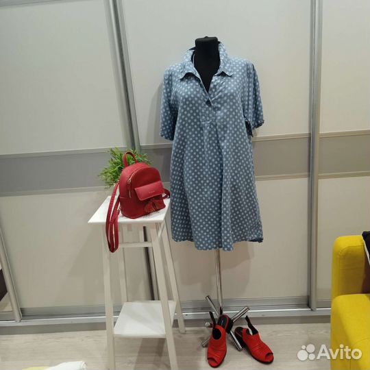 Платье-туника лен