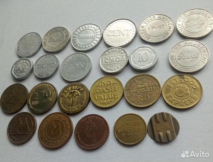 Жетоны мира набор 23 шт