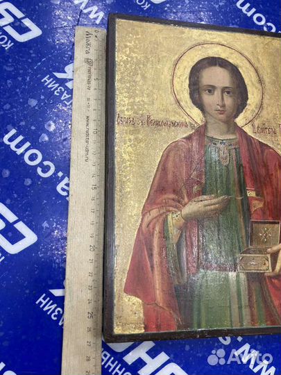 Икона святой Пантелеимон. Афон, кипарис