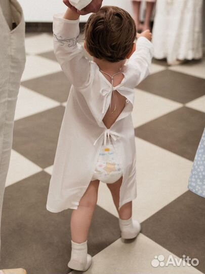 Рубашка для крещения размер 86-98